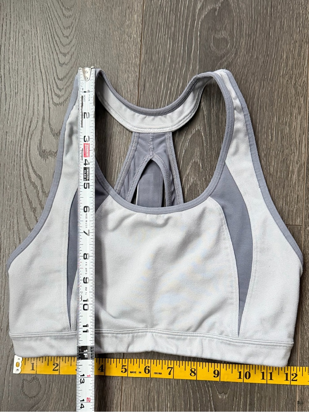 Athleta Gray Performance Sports Bra workout active wear size Small no padding - Picture 4 of 7
